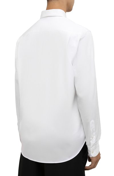 Хлопковая рубашка PALM ANGELS белого цвета по цене 46100 руб., арт. PMGA099F21FAB0010110, фото 4 Хлопковая рубашка PALM ANGELS, арт. PMGA099F21FAB0010110, фото 4