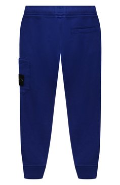 Детские хлопковые джоггеры STONE ISLAND синего цвета, арт. 801661540/3-4 | Фото 2 (Материал внешний: Хлопок; Нос: Не проставлено; Мальчики Кросс-КТ: Джоггеры-одежда; Ростовка одежда: 3 года | 98 см, 4 года | 104 см)