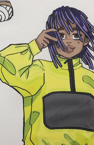 Хлопковая футболка FENDI, арт. JMI434/7AJ/4-6, фото 3