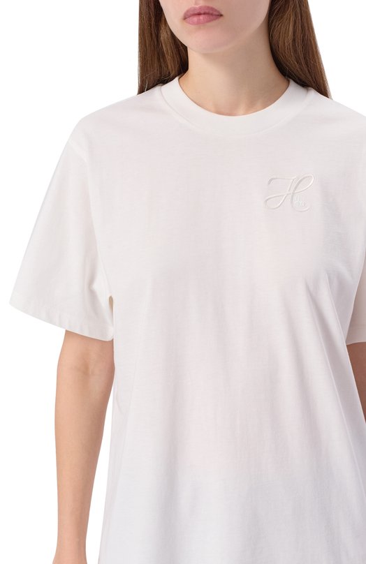 Хлопковая футболка HUGO 50550901 Белый  50550901 Фото 5