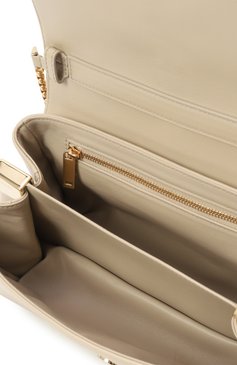 Женская сумка FERRAGAMO бежевого цвета, арт. 219795/779067 | Фото 5 (Ремень/цепочка: На ремешке; Материал: Натуральная кожа; Размер: small)