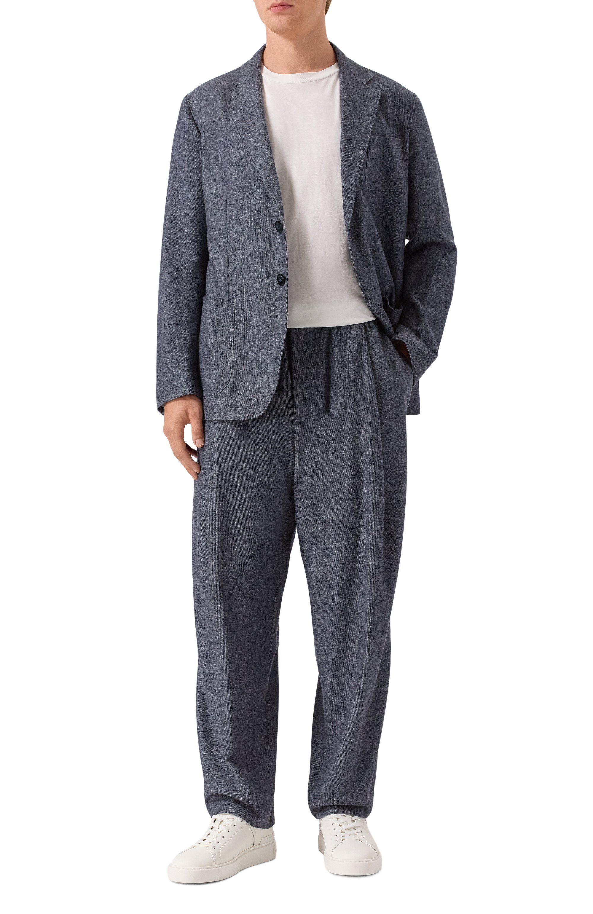 Брюки из кашемира и хлопка GIORGIO ARMANI, арт. GM002253/TE17854, фото 2