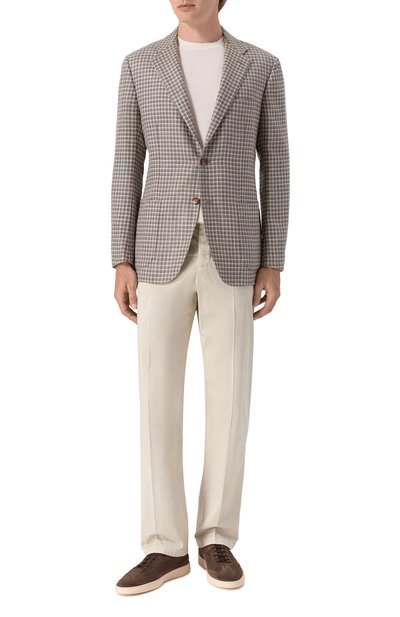 Мужские замшевые кеды KITON, арт. USSA415N0127912