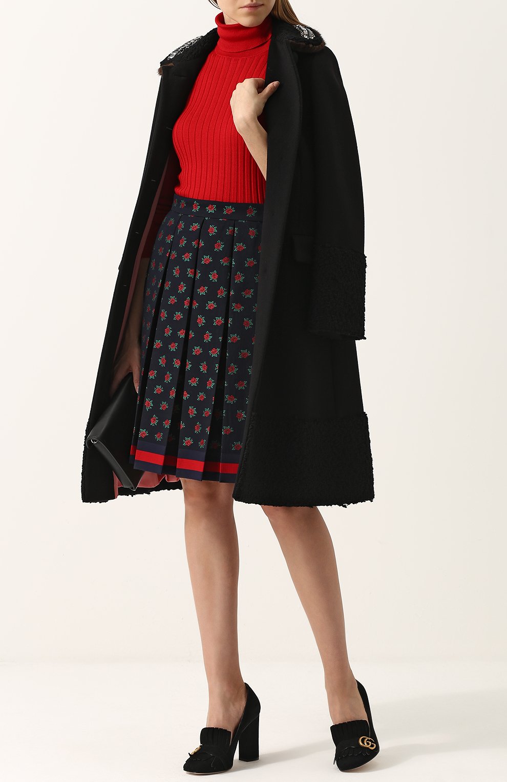 Юбка GUCCI синего цвета по цене 79950 руб., арт. 469845/ZJM18, фото 2 Юбка GUCCI, арт. 469845/ZJM18, фото 2