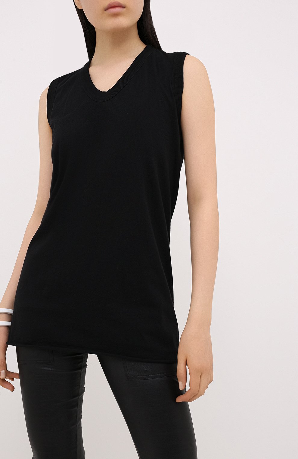 Хлопковый топ RICK OWENS, арт. RP20F2102/JA, фото 3