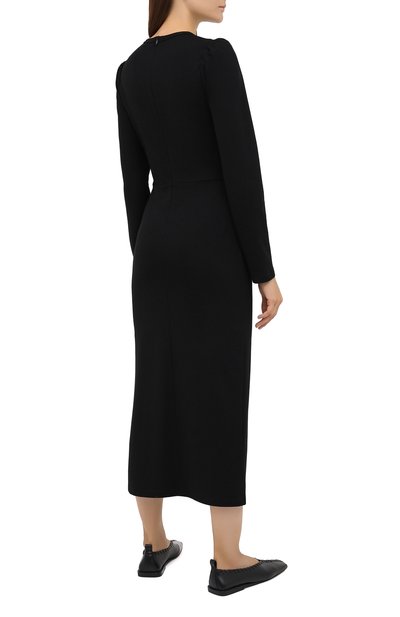 Платье из вискозы REDVALENTINO черного цвета по цене 47150 руб., арт. UR0MJ05X/5JD, фото 4 Платье из вискозы REDVALENTINO, арт. UR0MJ05X/5JD, фото 4