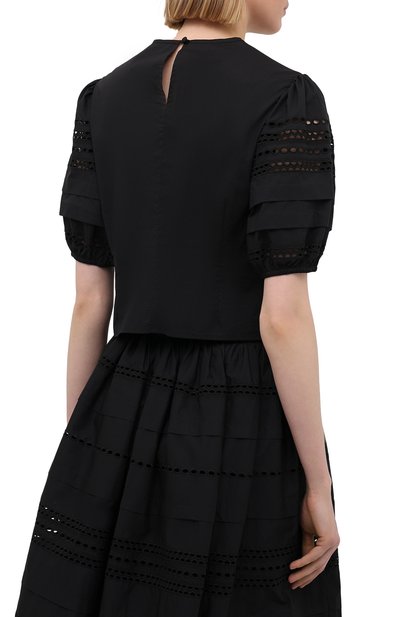 Хлопковая блузка REDVALENTINO, арт. VR0AA02R/5T0, фото 4