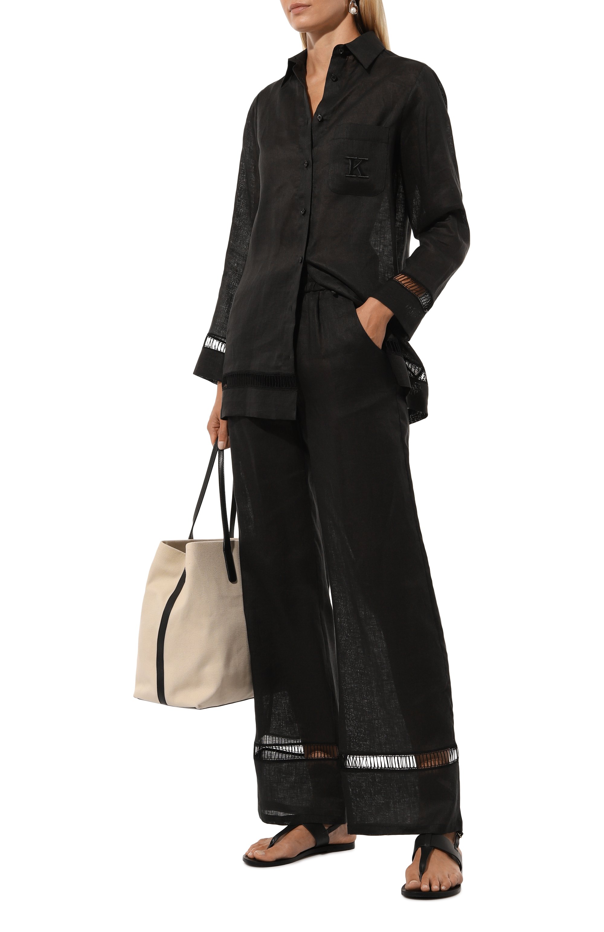 Льняная рубашка KITON, арт. D57465H05953, фото 2