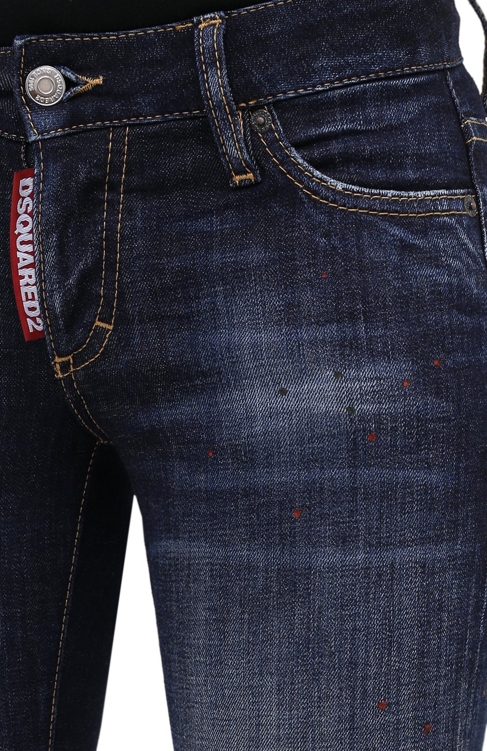 Джинсы DSQUARED2 синего цвета по цене 49850 руб., арт. S75LB0352/S30664, фото 6 Джинсы DSQUARED2, арт. S75LB0352/S30664, фото 6