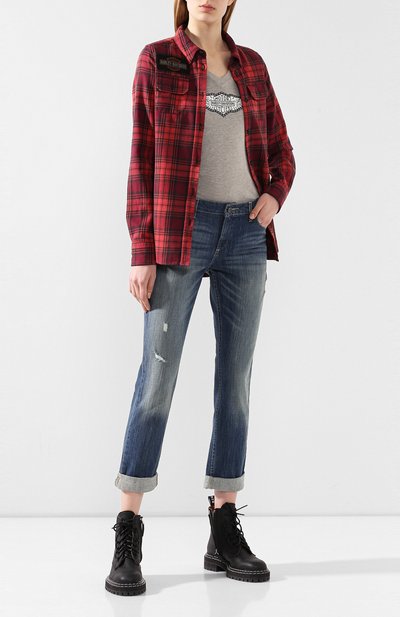 Джинсы с отворотами black label HARLEY-DAVIDSON, арт. 96188-15VW, фото 2