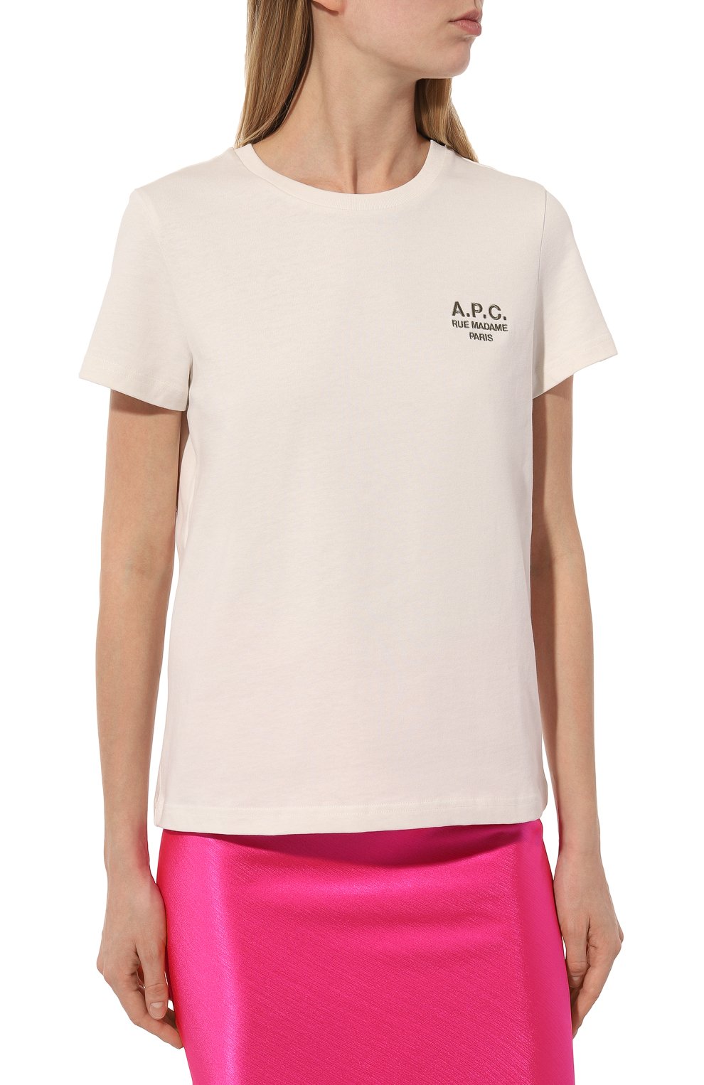 Хлопковая футболка A.P.C., арт. C0EZCF26848AAG, фото 3