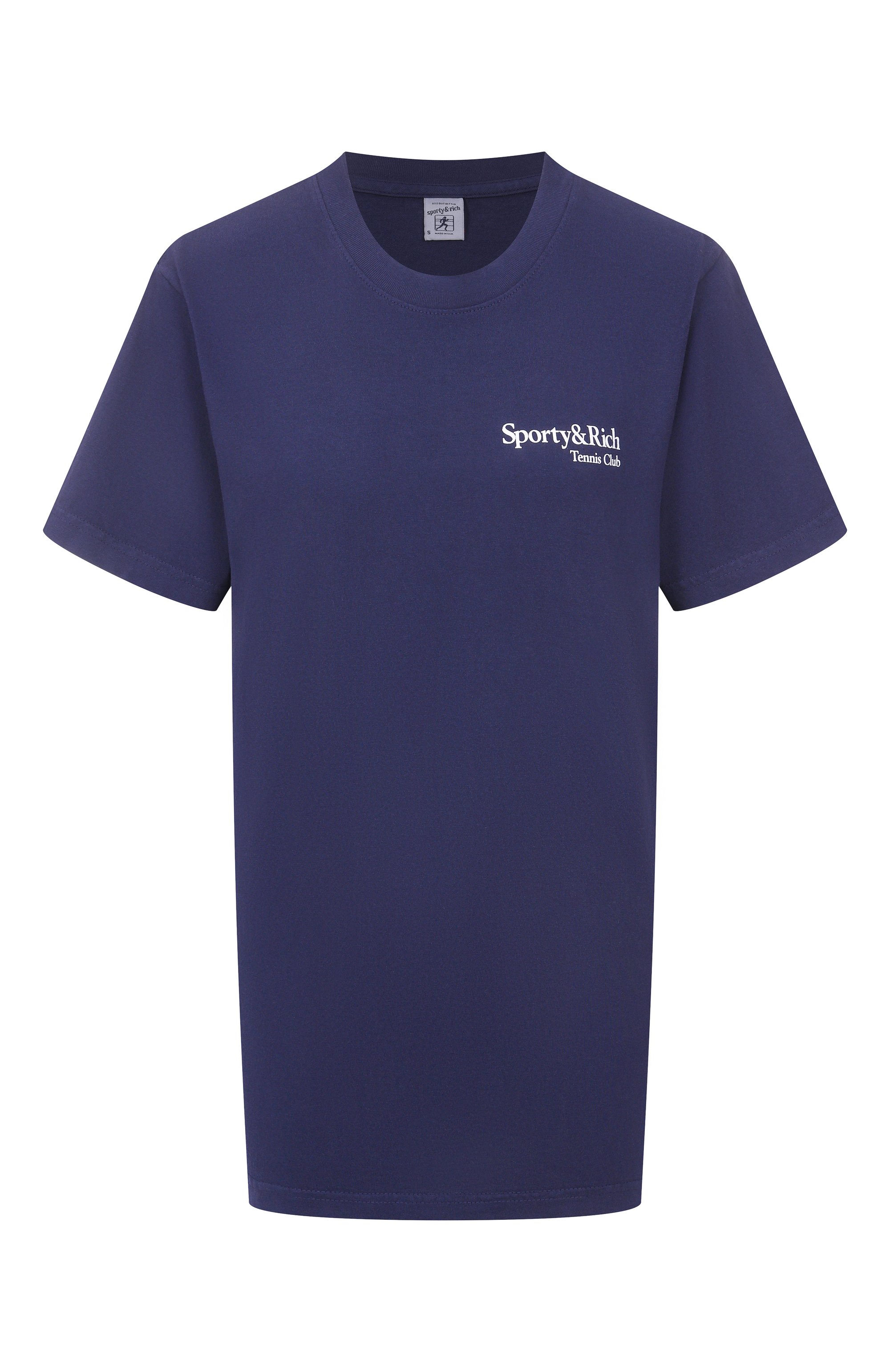 Хлопковая футболка SPORTY AND RICH, арт. T0043621425BL106, фото 1