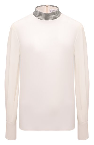 Женская шелковая блузка BRUNELLO CUCINELLI, арт. MB993HR214