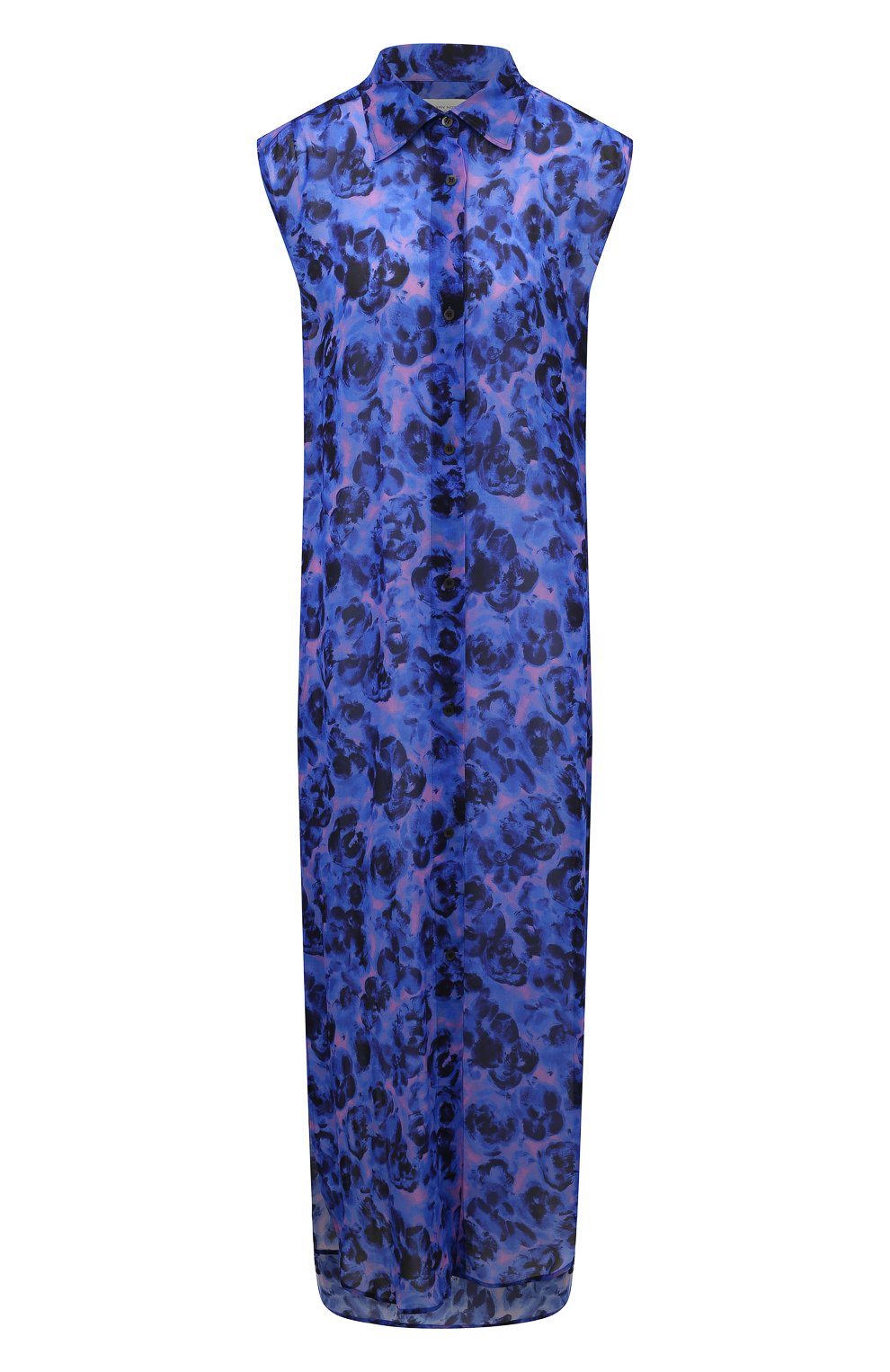 Платье из вискозы DRIES VAN NOTEN синего цвета по цене 79950 руб., арт. 231-011036-6268, фото 1 Платье из вискозы DRIES VAN NOTEN, арт. 231-011036-6268, фото 1