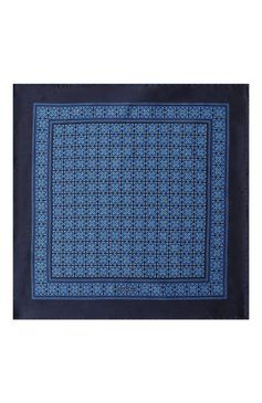 Мужской комплект из галстука и платка STEFANO RICCI синего цвета, арт. DH/49101 | Фото 7 (Материал: Текстиль, Шелк; Материал сплава: Проставлено; Нос: Не проставлено)
