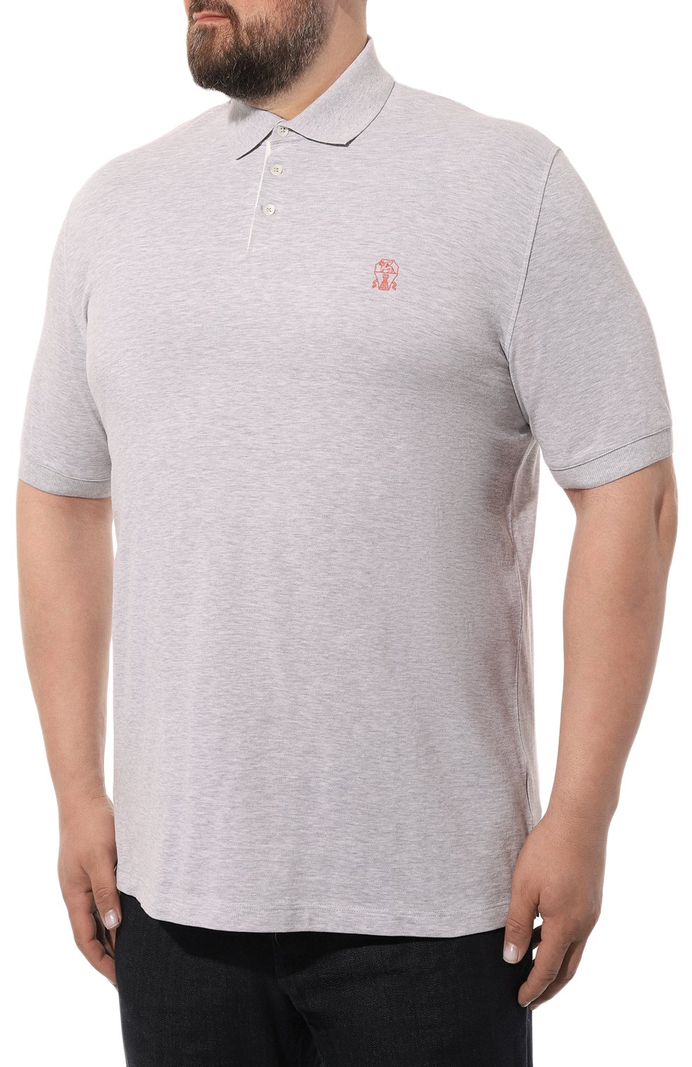 Хлопковое поло BRUNELLO CUCINELLI, арт. M0T738765W, фото 3