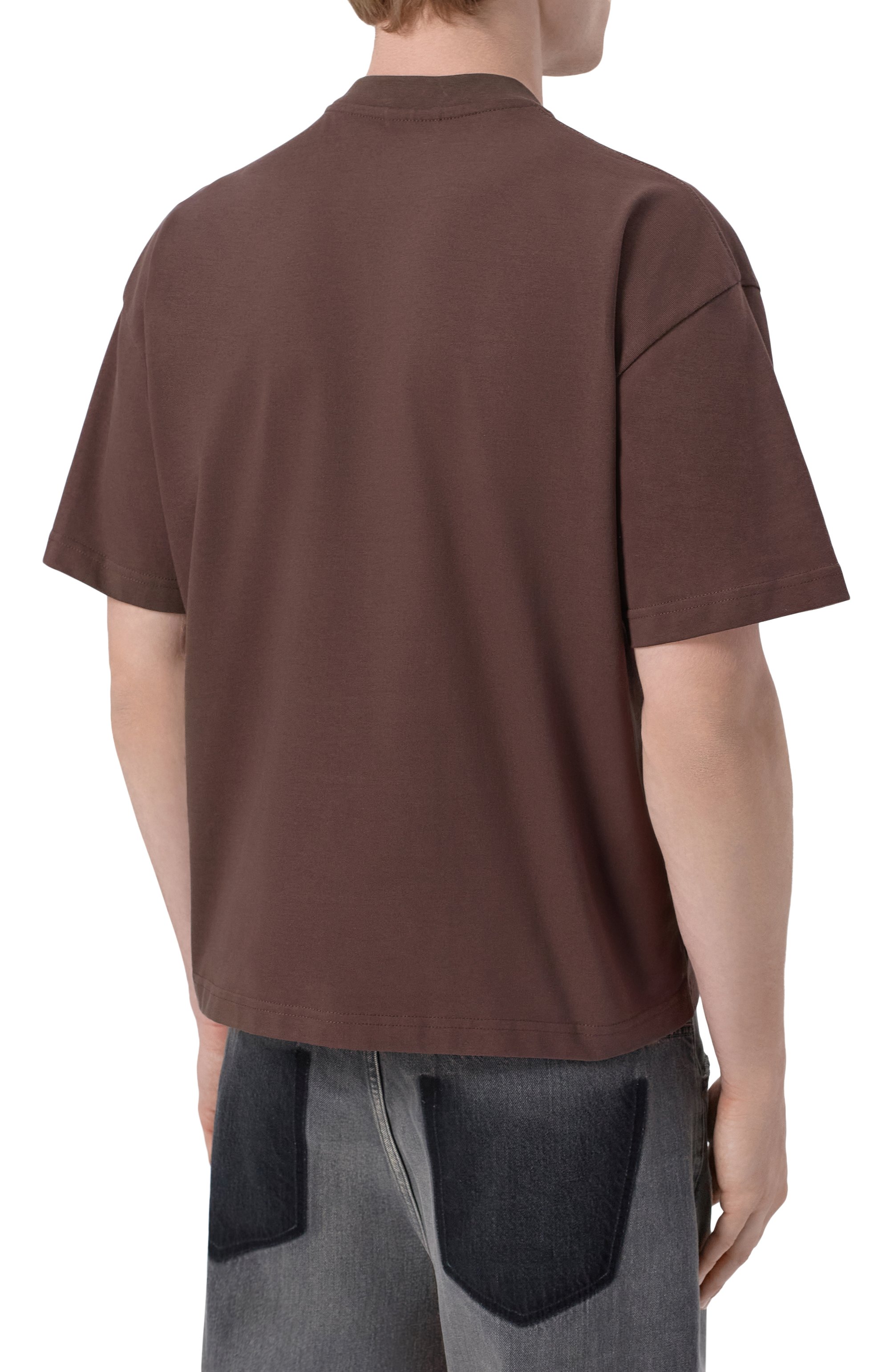 Хлопковая футболка PLANTA ROSA, арт. PR/T02/BLUE-CORRESPONDECE/250, фото 5