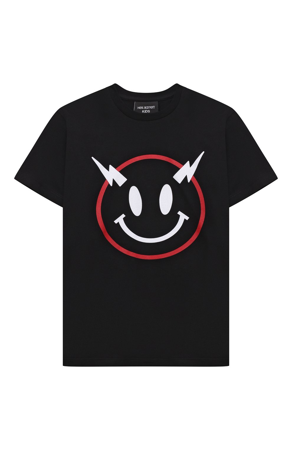 Хлопковая футболка NEIL BARRETT KIDS, арт. 033581, фото 1