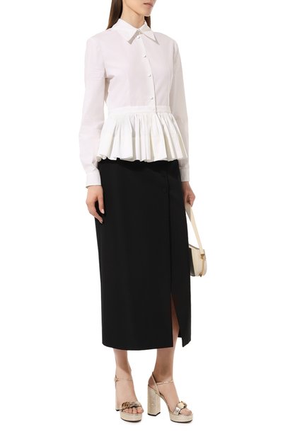 Юбка из хлопка и вискозы GUCCI, арт. 616069 ZADUU, фото 2