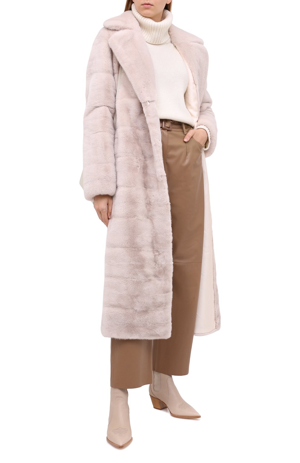 Шуба из меха норки YVES SALOMON, арт. 21WYM34222VFLX, фото 2