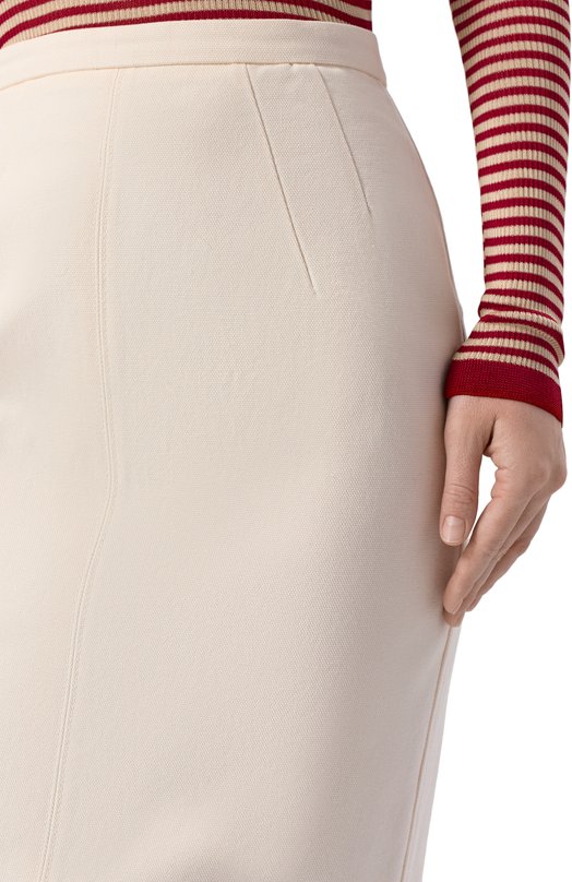 Хлопковая юбка N21 C011/0212 Кремовый  C011/0212 Фото 5