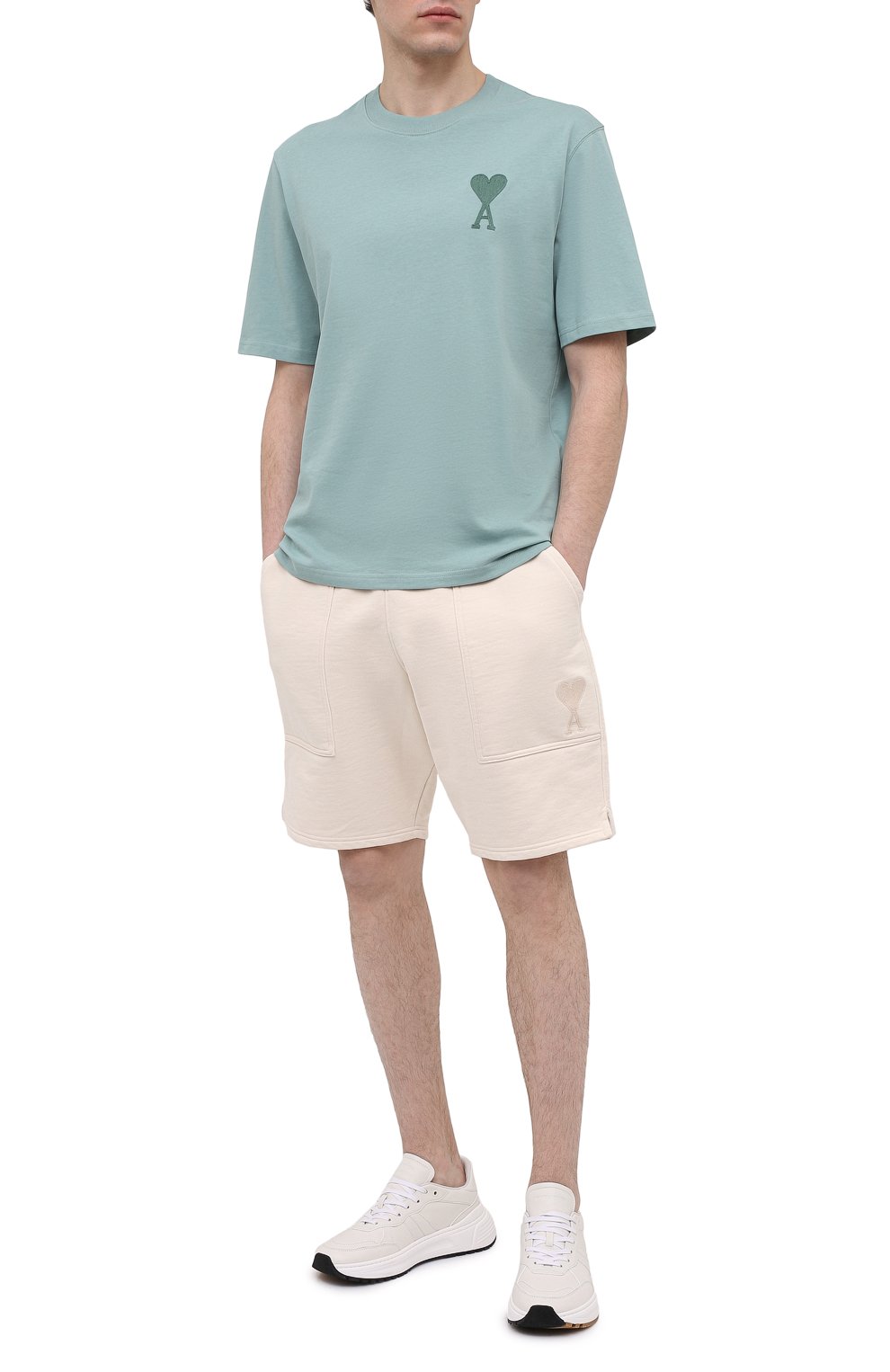 Хлопковые шорты AMI, арт. E21HJ328.747, фото 2