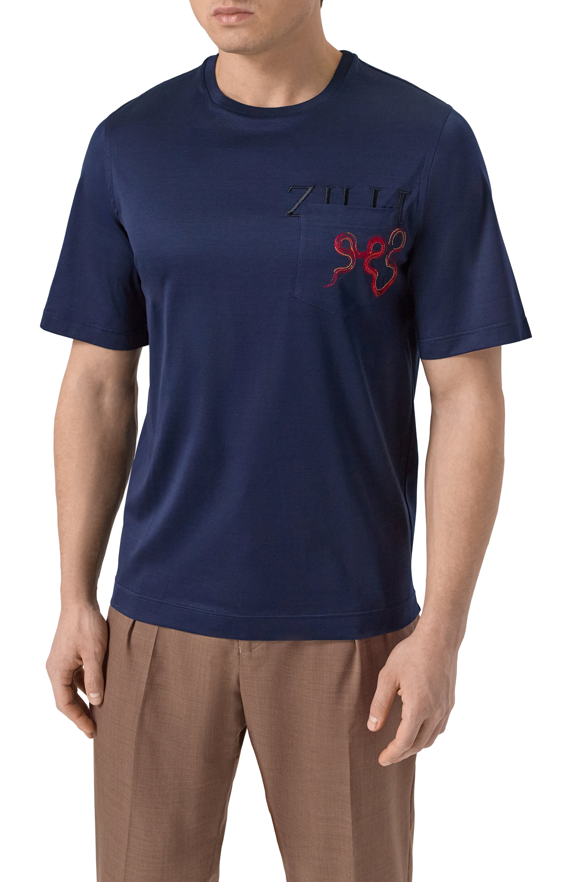 Хлопковая футболка ZILLI, арт. TSR03IM0100VSNAK0, фото 3