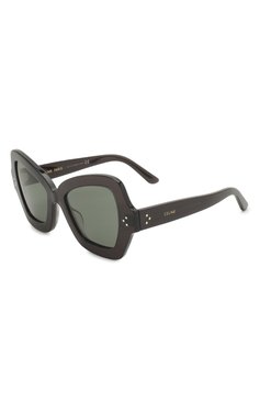 Женские солнцезащитные очки CELINE EYEWEAR черного цвета, арт. 40067I | Фото 1 (Региональные ограничения белый список (Axapta Mercury): Не проставлено; Нос: Не проставлено; Материал: Пластик; Тип очков: С/з; Оптика Гендер: оптика-женское; Очки форма: Бабочка)