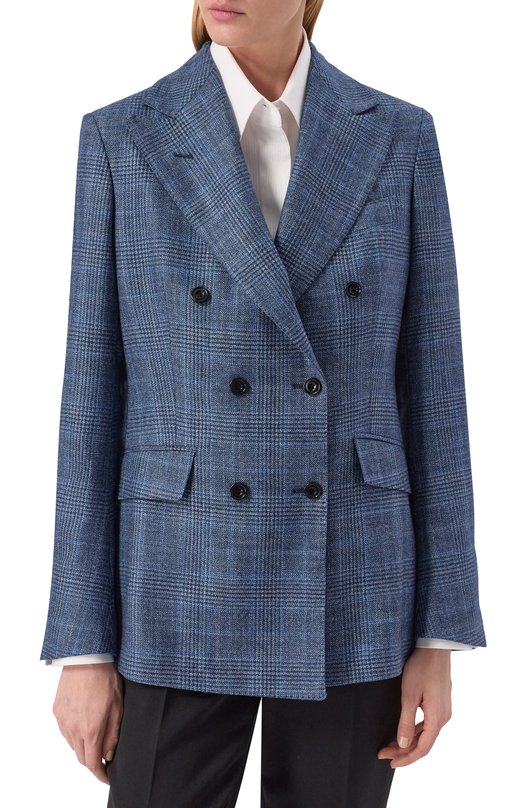 Жакет из шерсти и шелка MVST SDG601/S0731110 Синий  SDG601/S0731110 Фото 3