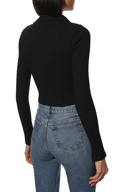 Хлопковый пуловер HELMUT LANG черного цвета по цене 22950 руб., арт. M01HW501, фото 4 Хлопковый пуловер HELMUT LANG, арт. M01HW501, фото 4