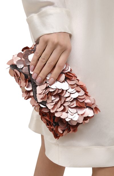 Клатч DRIES VAN NOTEN бежевого цвета по цене 79950 руб., арт. 202-31502-800, фото 2 Клатч DRIES VAN NOTEN, арт. 202-31502-800, фото 2