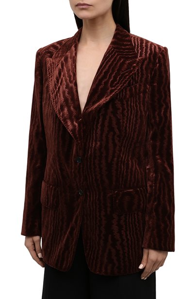 Жакет TOM FORD коричневого цвета по цене 418500 руб., арт. GI2835-FAP166, фото 3 Жакет TOM FORD, арт. GI2835-FAP166, фото 3