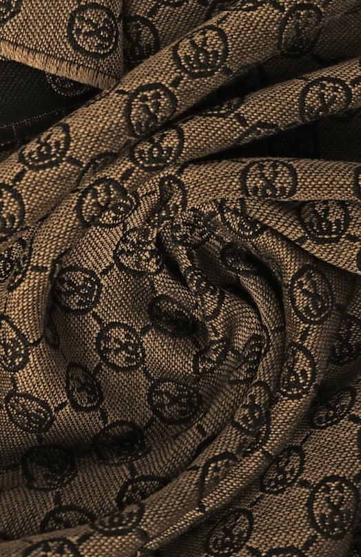 Шерстяной шарф Moschino 50066/M5131 Коричневый  50066/M5131 Фото 3
