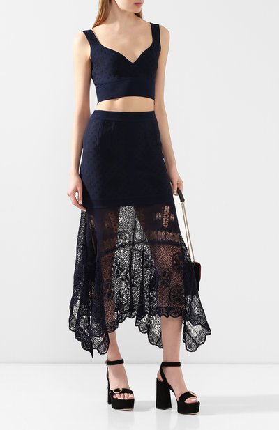 Юбка из вискозы ALEXANDER MCQUEEN, арт. 622719/Q1AN3, фото 2