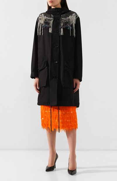 Хлопковая парка DRIES VAN NOTEN черного цвета по цене 131500 руб., арт. 191-10515-7293, фото 3 Хлопковая парка DRIES VAN NOTEN, арт. 191-10515-7293, фото 3