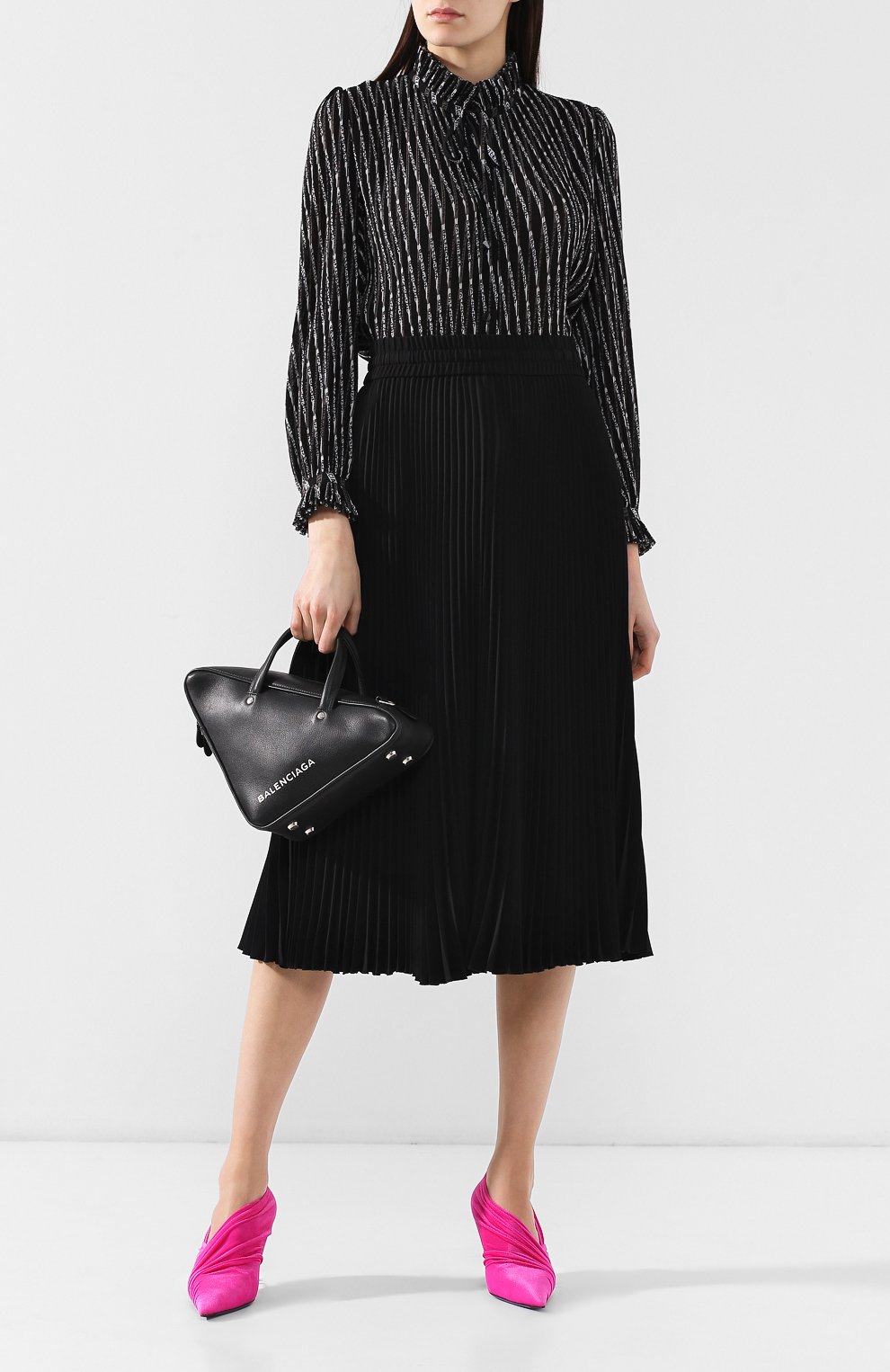 Плиссированная блузка BALENCIAGA, арт. 528260/TDL41, фото 2