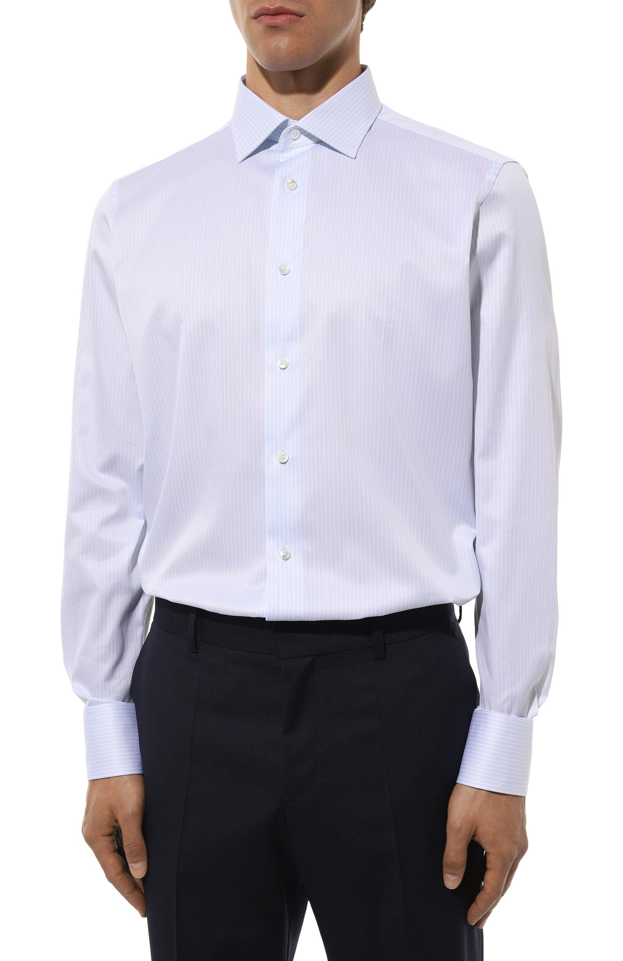 Хлопковая сорочка ZEGNA, арт. 701037A7/9MS0JI, фото 4