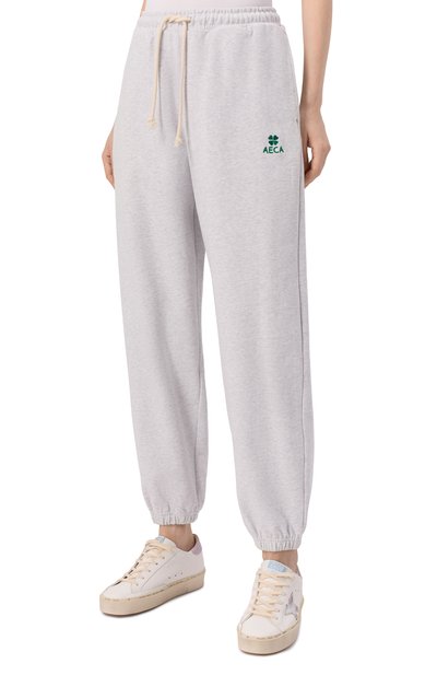 Хлопковые джоггеры AECA WHITE, арт. AWCMFWBDBSLSO001C0.LIGHT GREY (M), фото 3