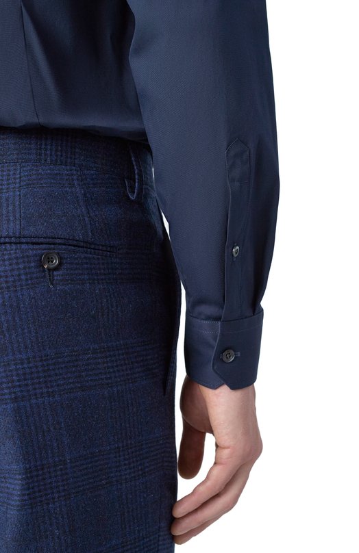 Хлопковая сорочка Corneliani 94P002-9411474 Синий  94P002-9411474 Фото 5