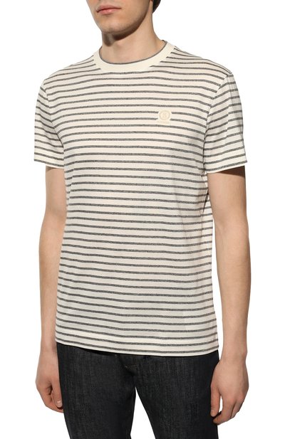 Хлопковая футболка BOGNER кремового цвета по цене 19550 руб., арт. 58147403, фото 3 Хлопковая футболка BOGNER, арт. 58147403, фото 3