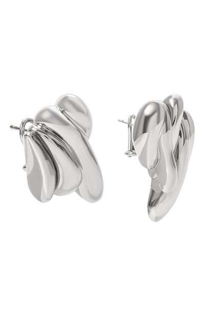 Серьги JIL SANDER серебряного цвета по цене 94600 руб., арт. J12VG0205 P6959, фото 2 Серьги JIL SANDER, арт. J12VG0205 P6959, фото 2