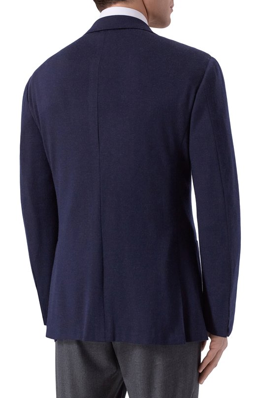 Кашемировый пиджак Kiton UG81K0150G06 Синий  UG81K0150G06 Фото 5