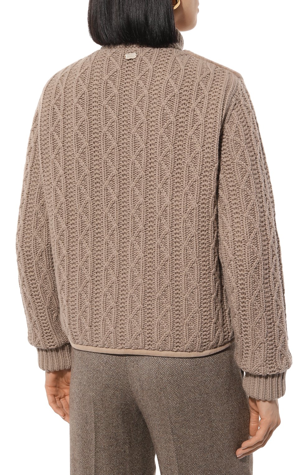 Комбинированный бомбер AGNONA, арт. KH08028E/7K03PLE, фото 4