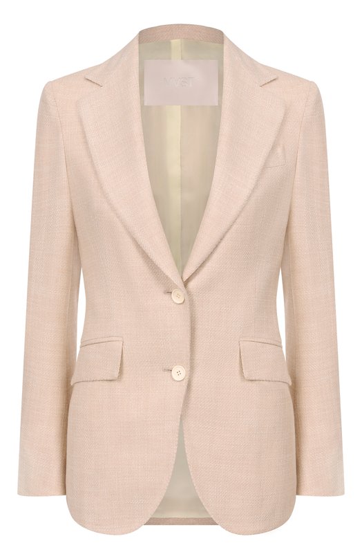 Жакет из шерсти и шелка MVST SDG200/S0734201 Бежевый SDG200/S0734201