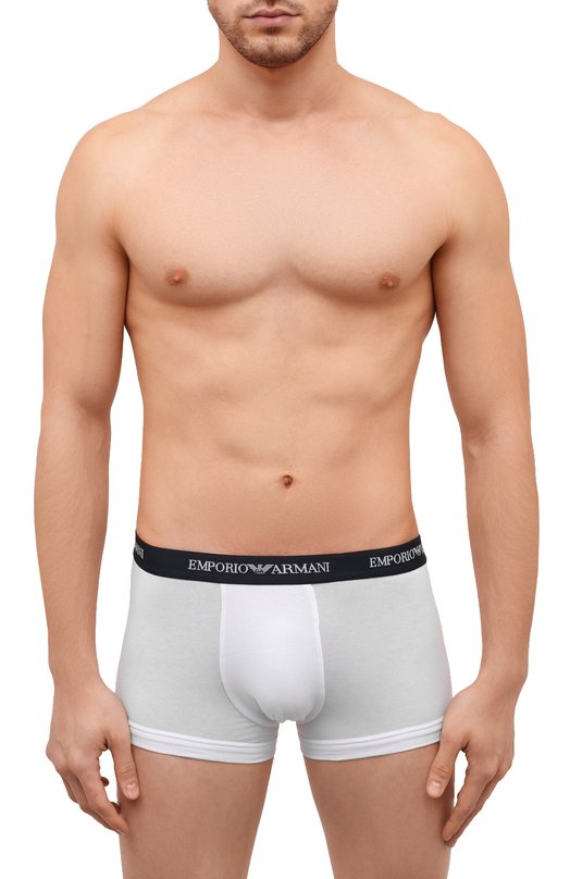 Комплект из трех хлопковых боксеров Emporio Armani 111357/CC717 Белый  111357/CC717 Фото 2