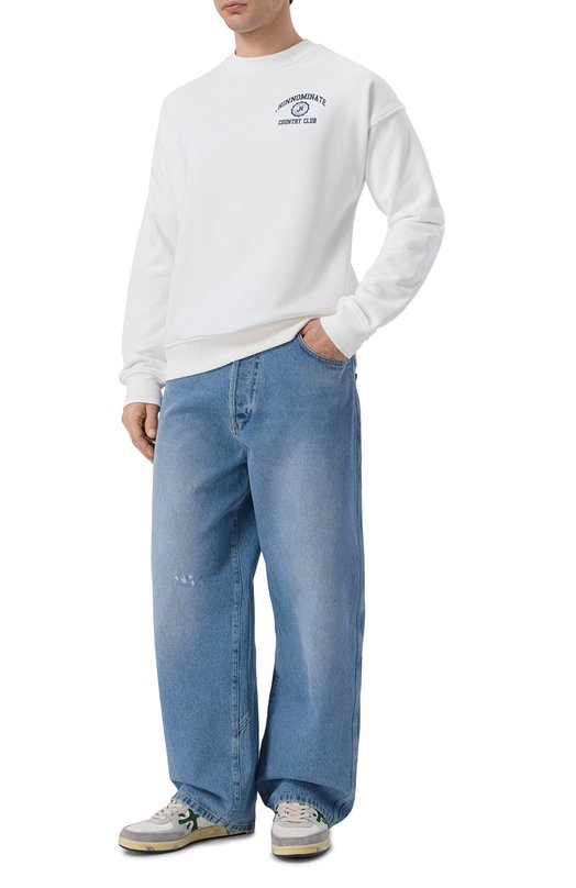 Хлопковый свитшот HINNOMINATE HMABM01560 Белый  HMABM01560 Фото 2