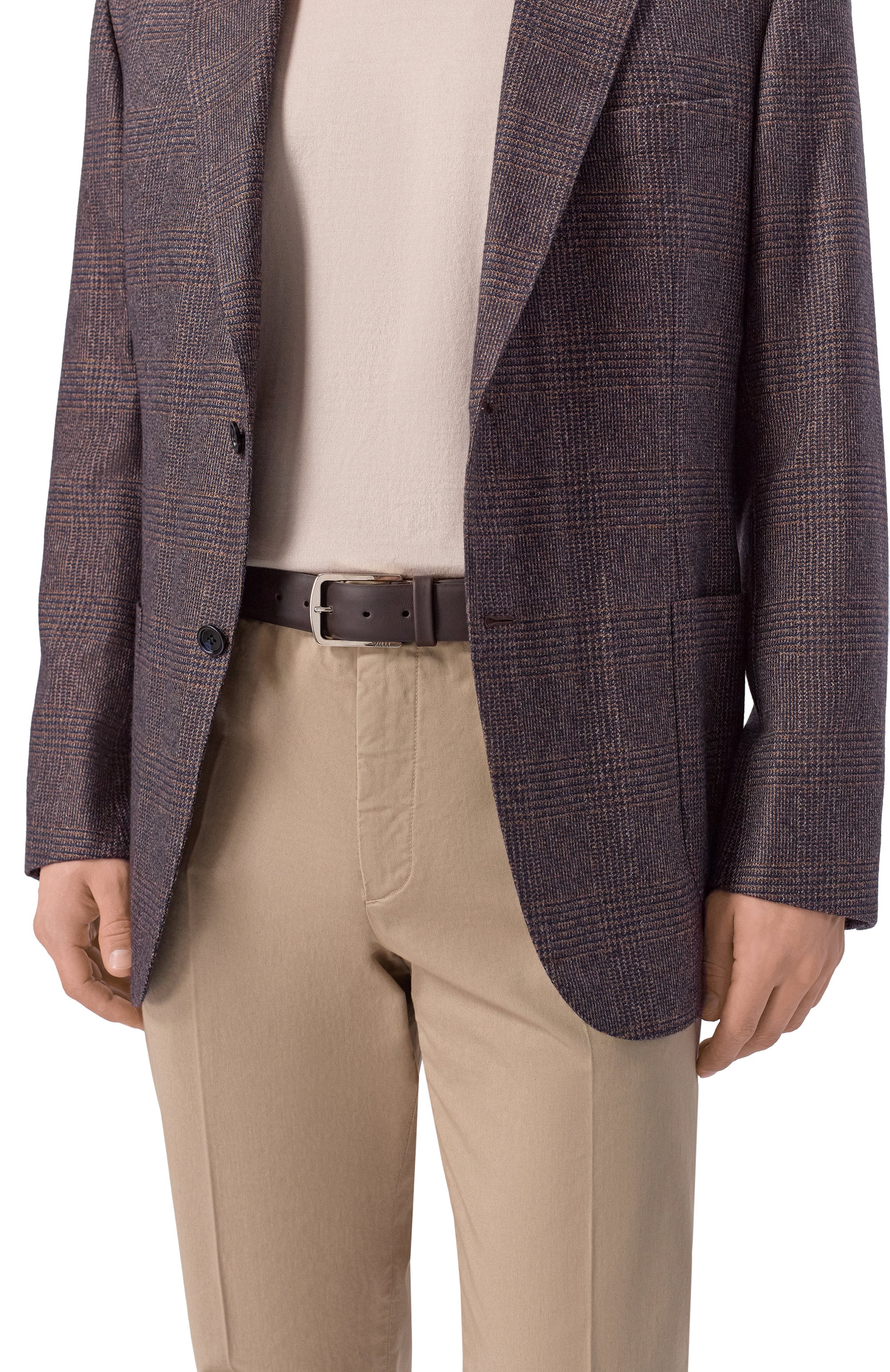 Кожаный ремень ZILLI, арт. B01235M1015VPAL00, фото 2