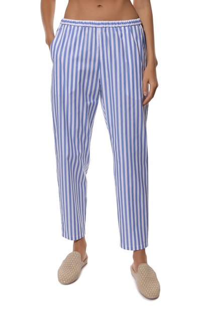 Хлопковая пижама WEEKEND MAX MARA голубого цвета по цене 47330 руб., арт. GERALD 31110126-SASIA 31310126, фото 5 Хлопковая пижама WEEKEND MAX MARA, арт. GERALD 31110126-SASIA 31310126, фото 5