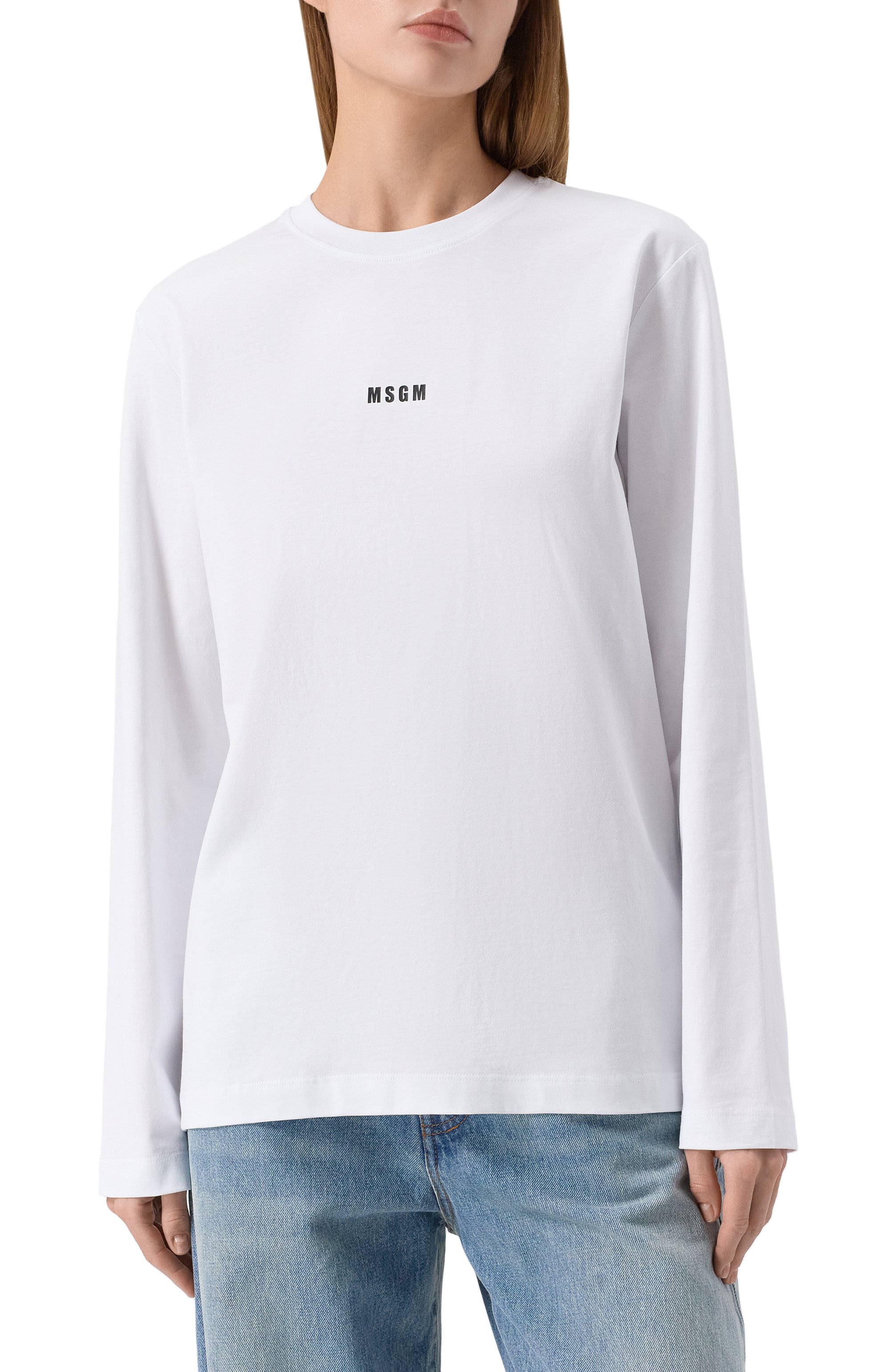 Хлопковый лонгслив MSGM, арт. 2000MDM501 200002, фото 3