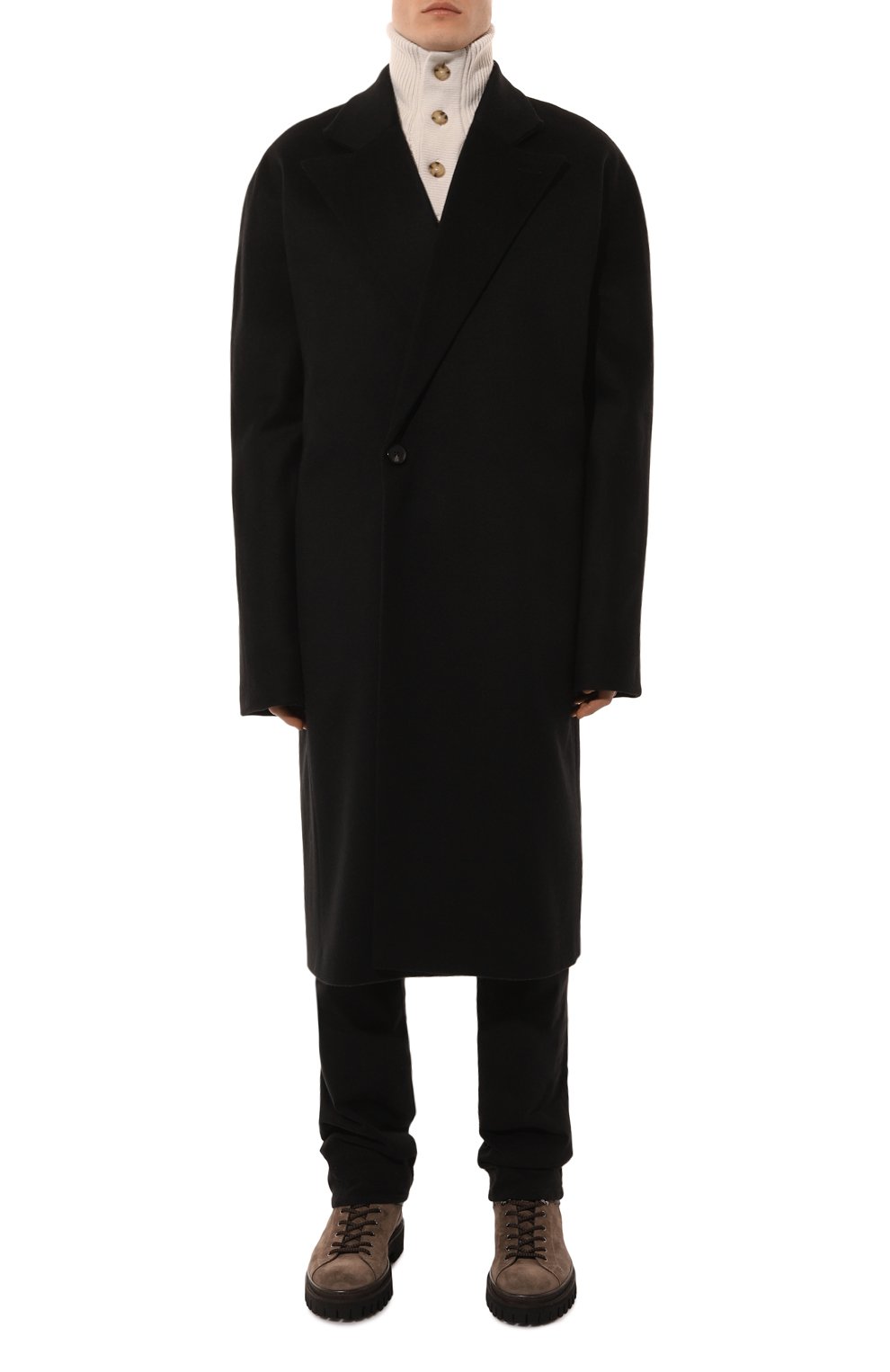Шерстяное пальто WHO_AM, арт. MO1.100008-SV229-BLK, фото 3